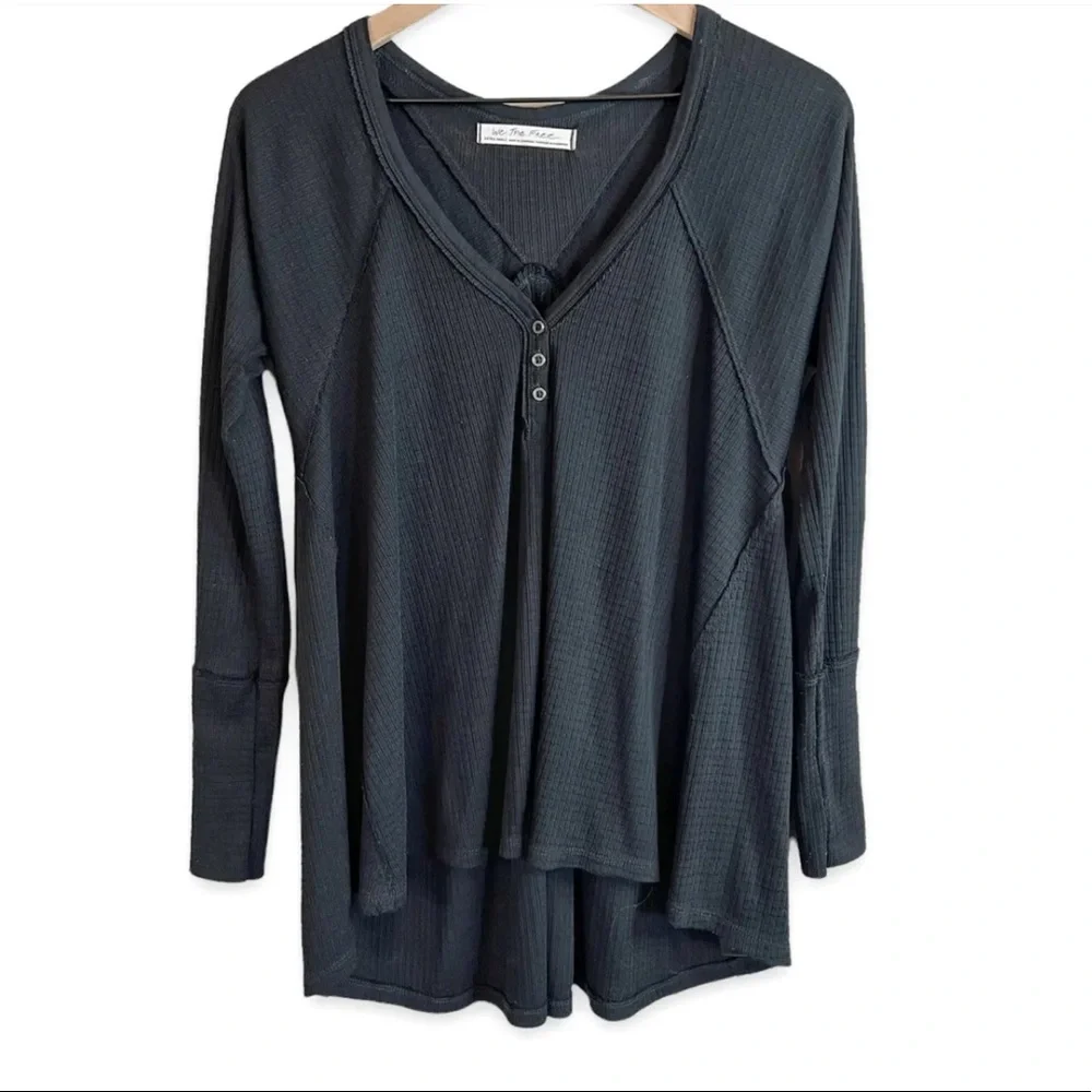 Free People We the Free Citrine Textured Top